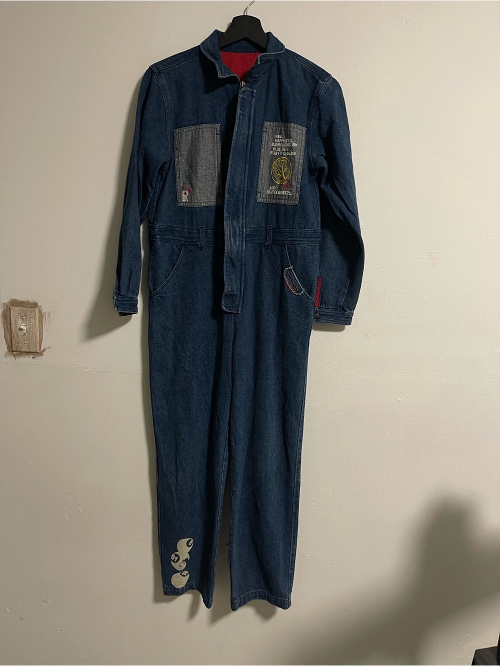 Felissimo Petite Unisex Japanese Dark Indigo Denim Coverall Jumpsuit